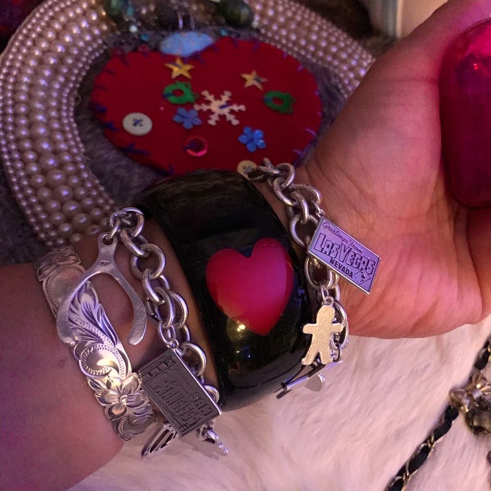 Valentine Heart bangle love bracelet